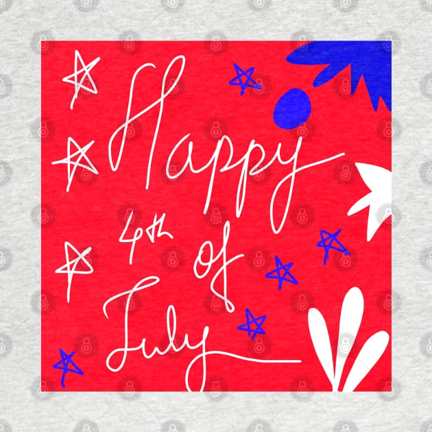 happy red 4th july design by Artistic_st